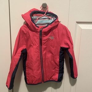North face reversible jacket fleece/windbreaker